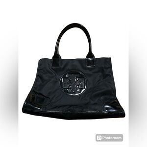 Tory Burch Nylon Ella Tote Bag Black